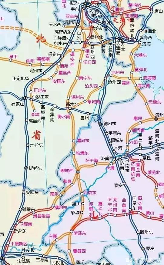 最新京沪高铁线路图